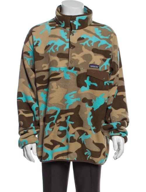 Patagonia Printed Turtleneck Pullover Green