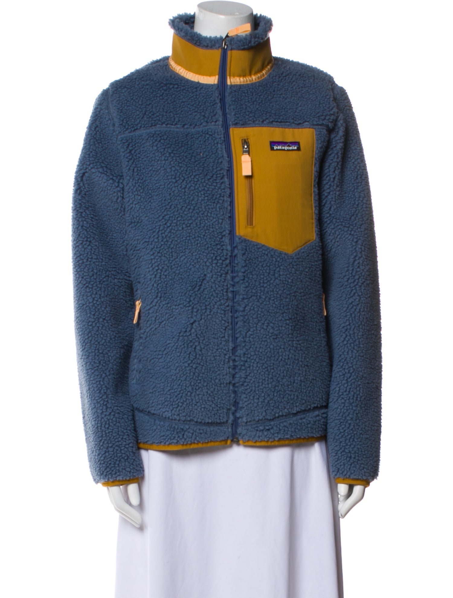 Patagonia Colorblock Pattern Denim Jacket