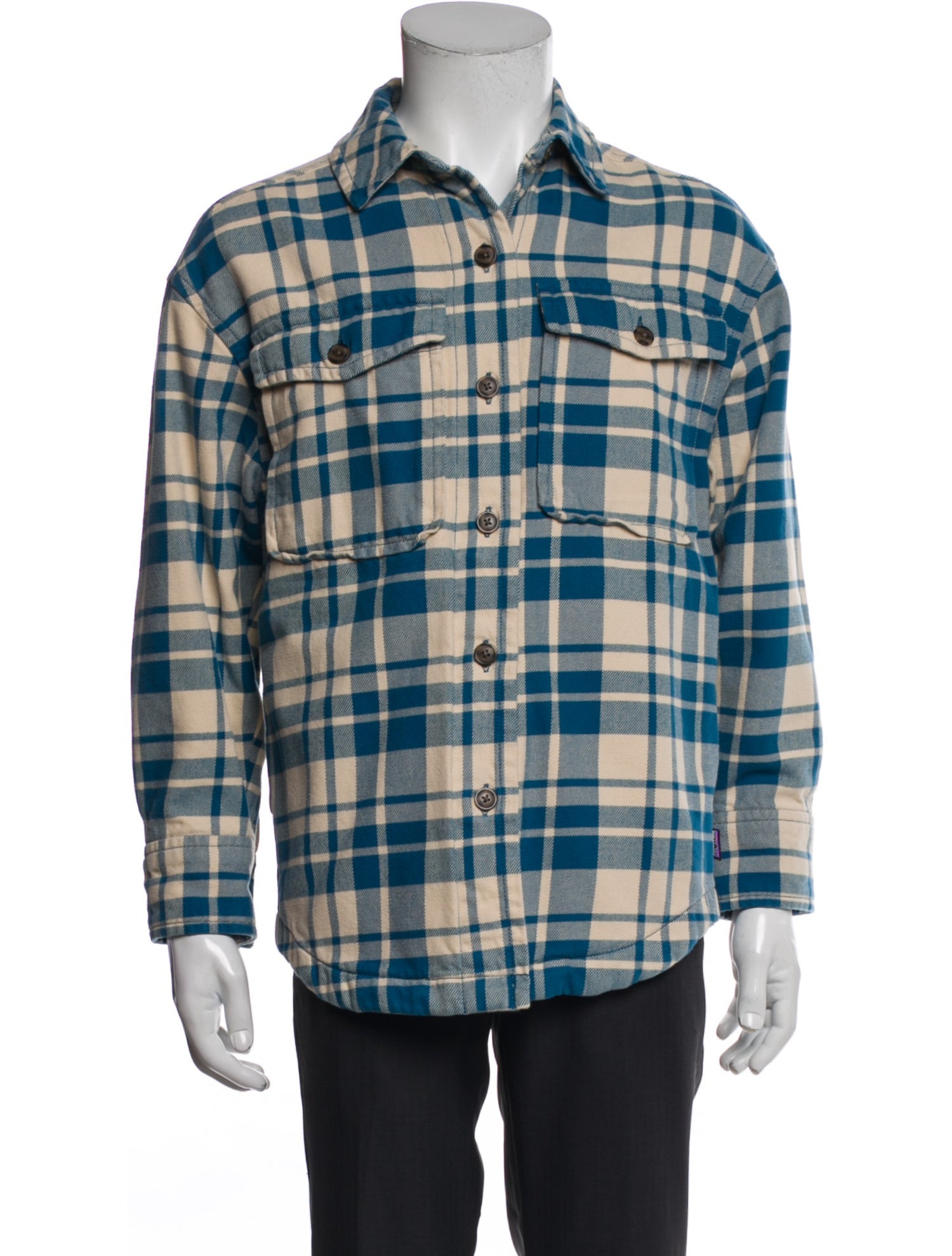 Patagonia Plaid Print Trucker Jacket