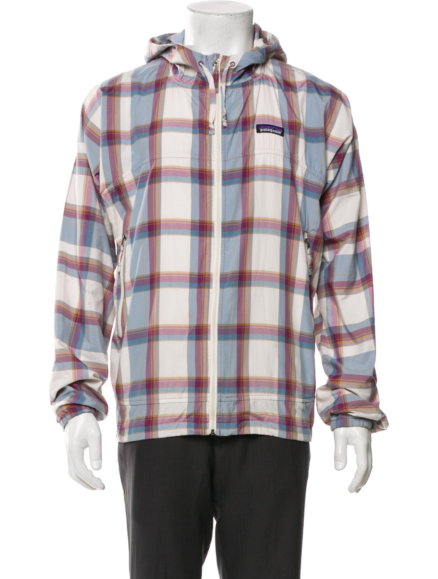 Patagonia Plaid Print Windbreaker