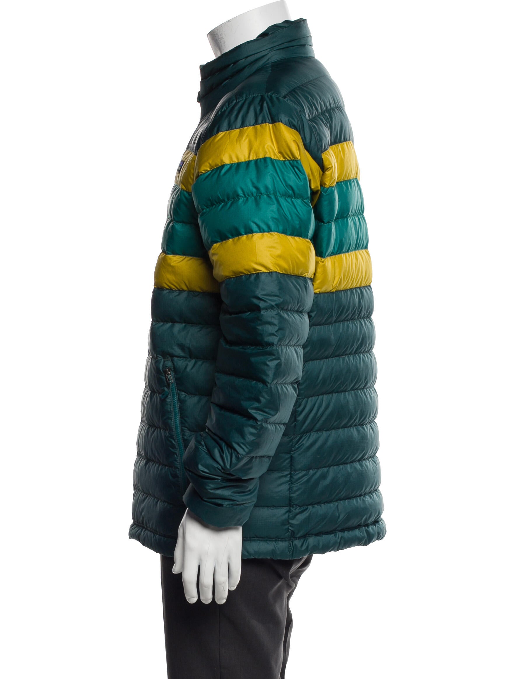 Patagonia Colorblock Pattern Puffer Coat