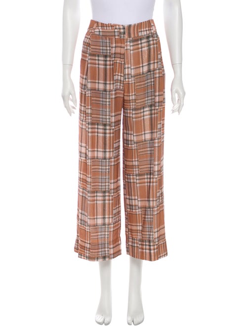 PatBO Plaid Print Wide Leg Pants w/ Tags