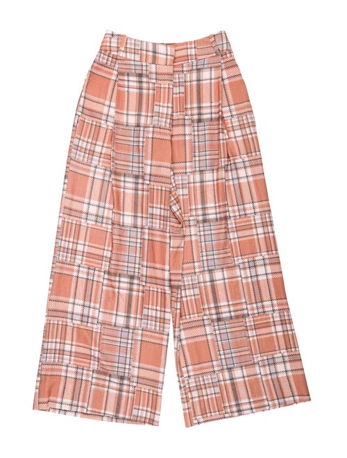 PatBO Plaid Print Wide Leg Pants w/ Tags