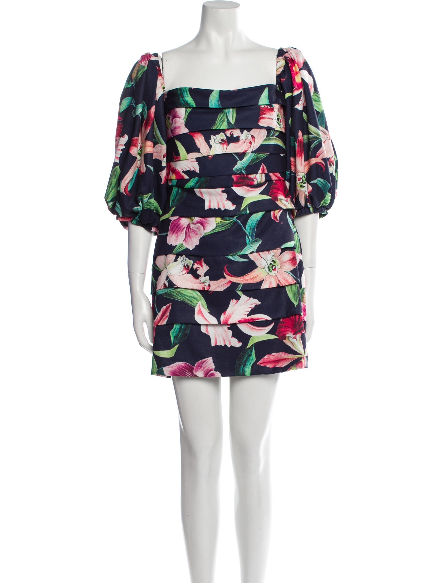 PatBO Floral Print Mini Dress