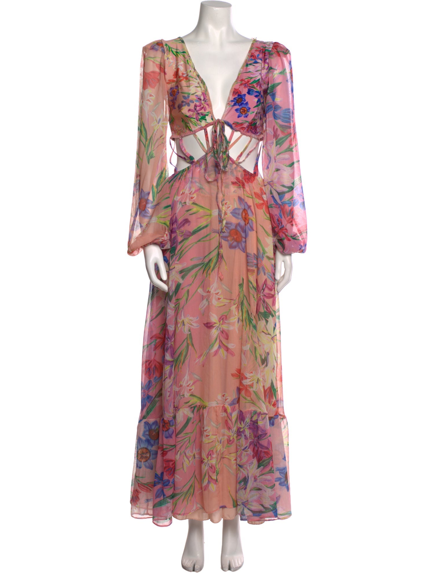 Zimmermann Floral Print Long Dress - Neutrals Dresses, Clothing ...