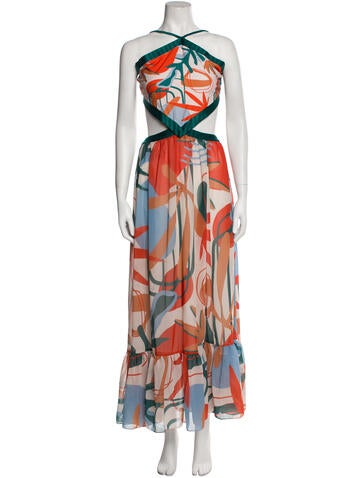PatBO Dresses Printed Long Dress M