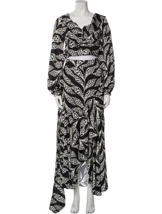 PatBO Printed Ruffle Embellishment Skirt Set