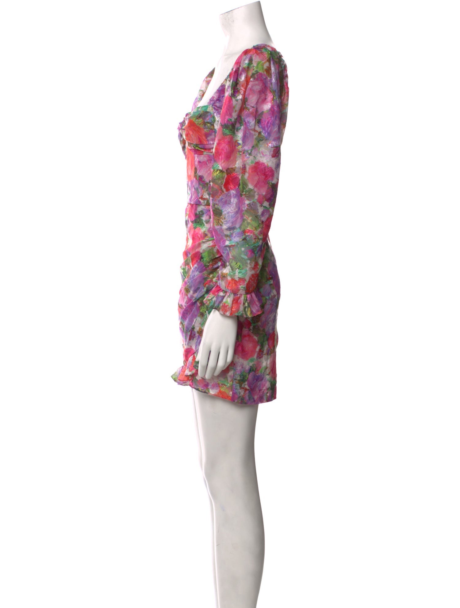 PatBO Floral Print Mini Dress
