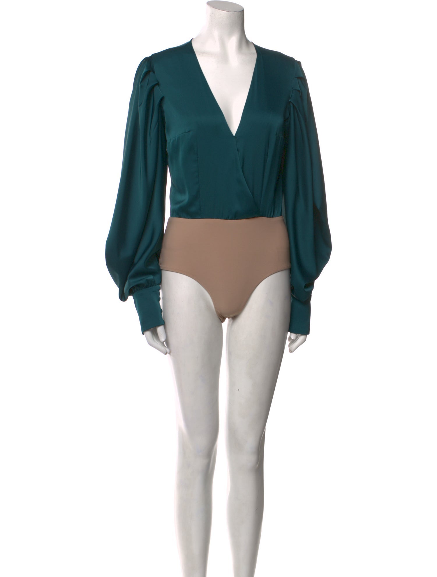 PatBO V-Neck Long Sleeve Bodysuit