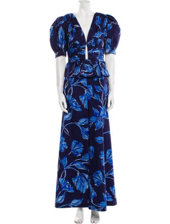 PatBO Floral Print Pant Set