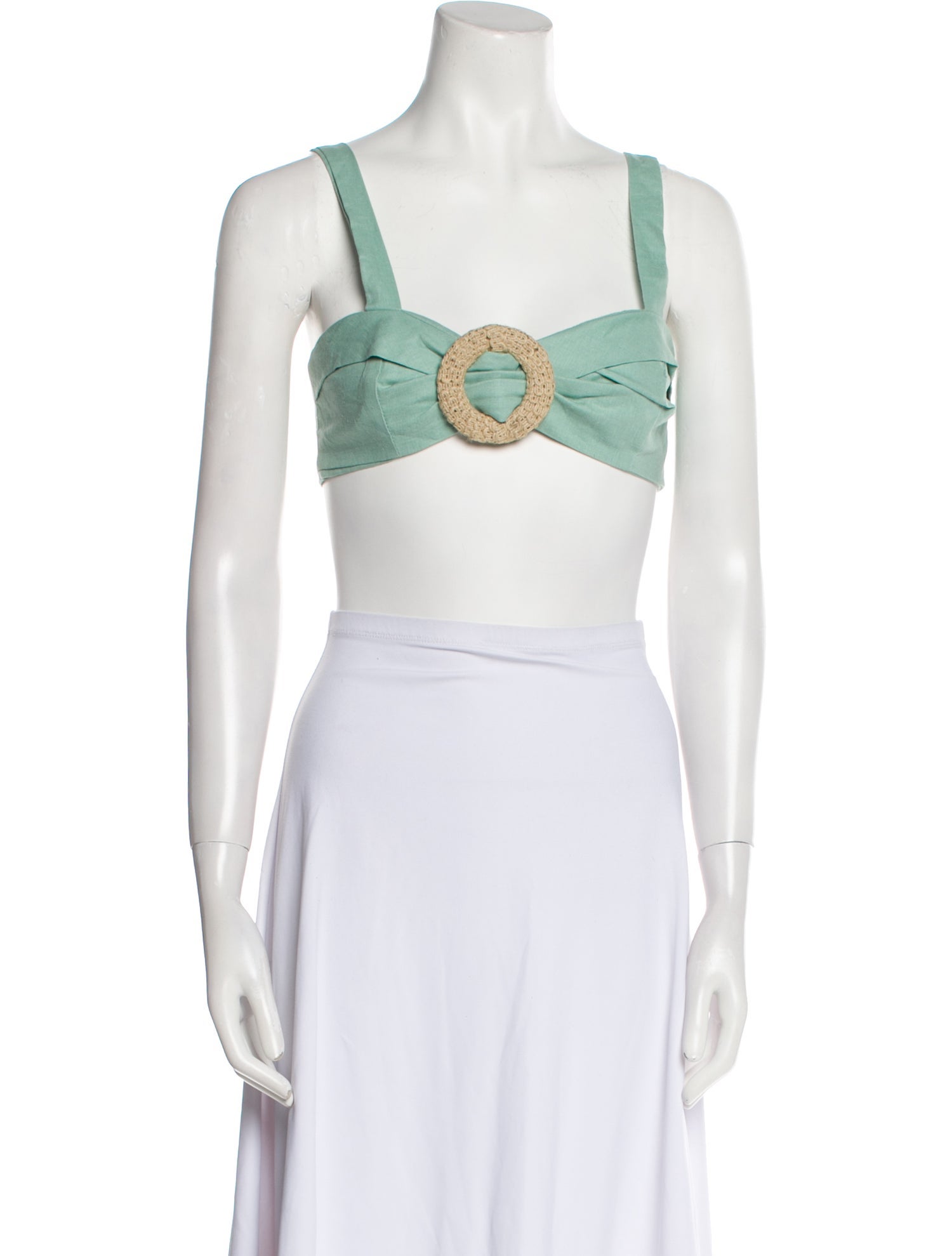 PatBO Square Neckline Sleeveless Crop Top w/ Tags