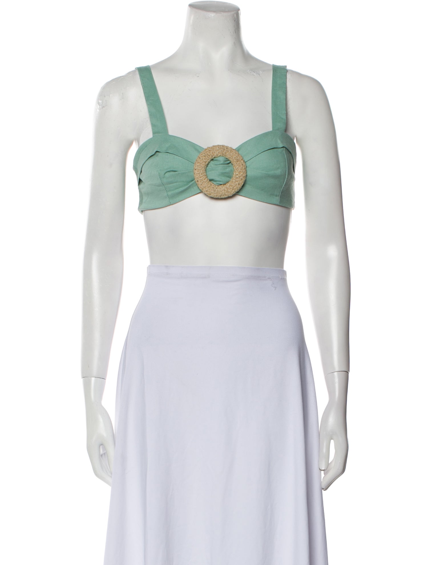 PatBO Square Neckline Sleeveless Crop Top w/ Tags