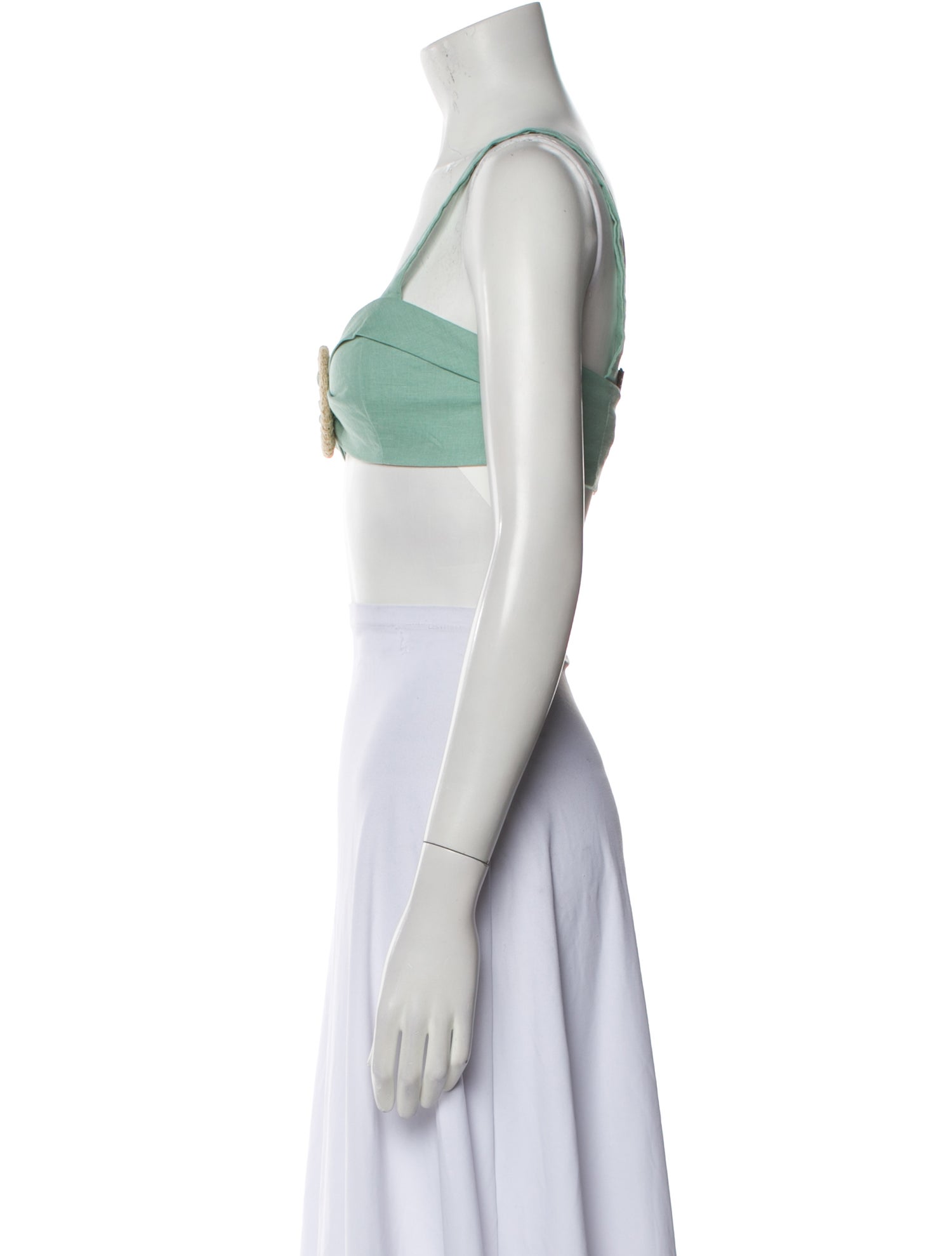 PatBO Square Neckline Sleeveless Crop Top w/ Tags