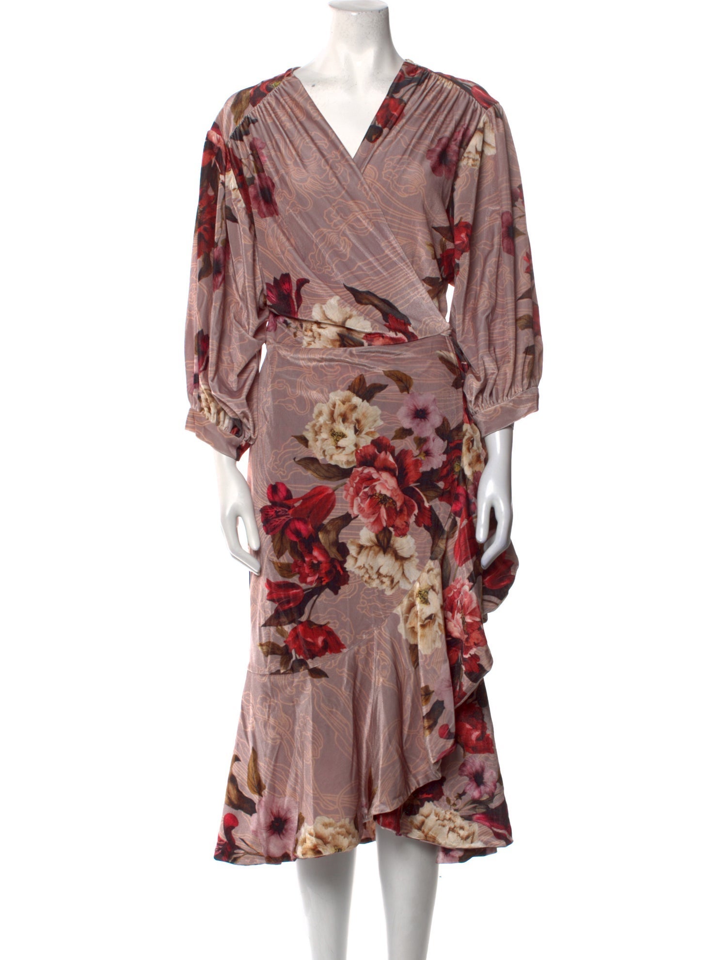 PatBO Printed Midi Length Dress