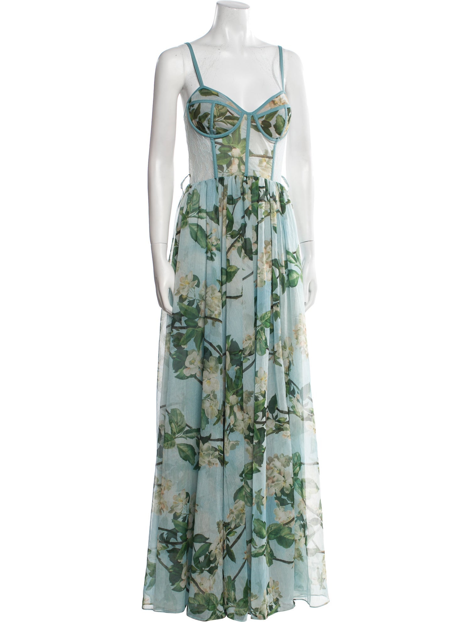 PatBO Floral Print Long Dress