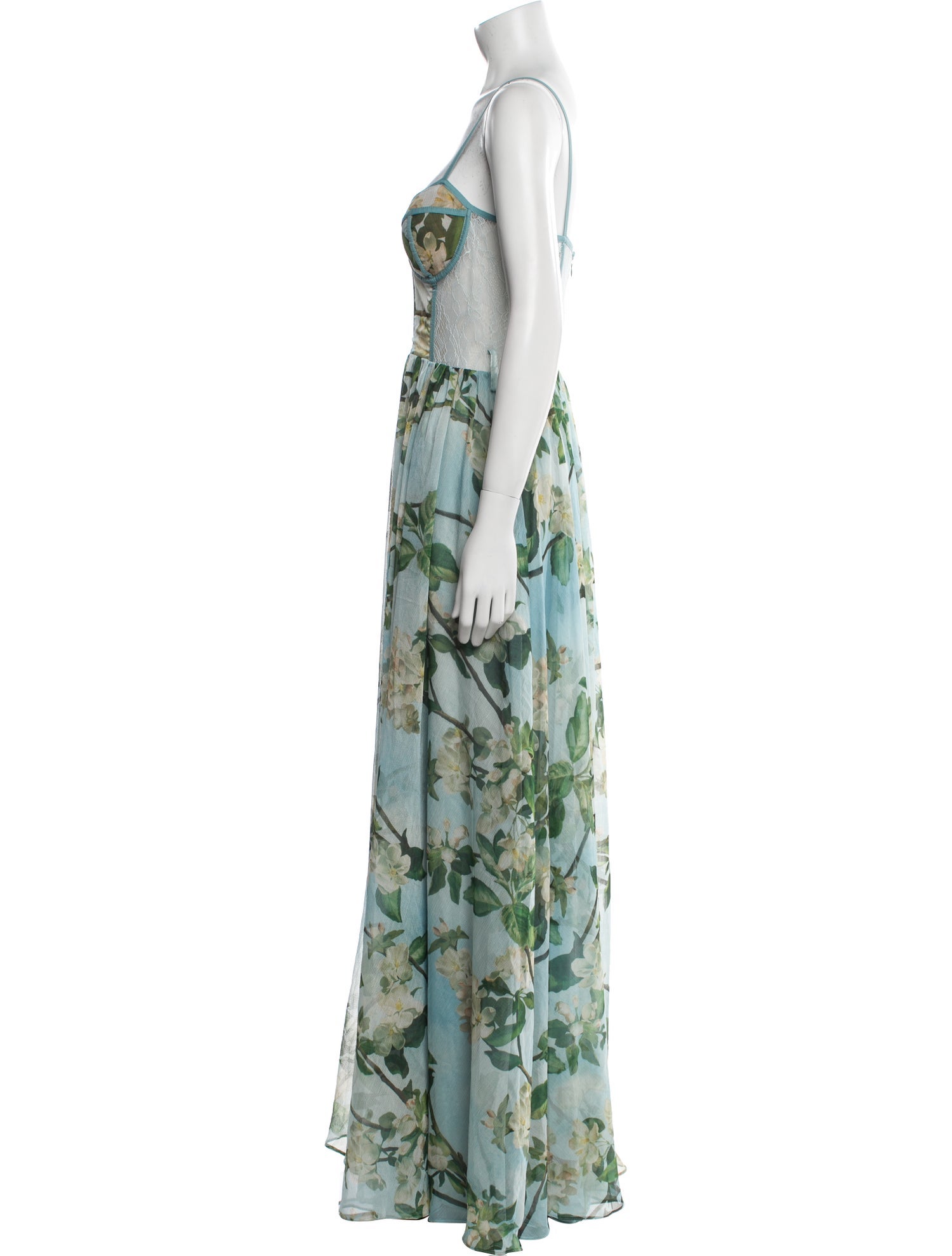 PatBO Floral Print Long Dress