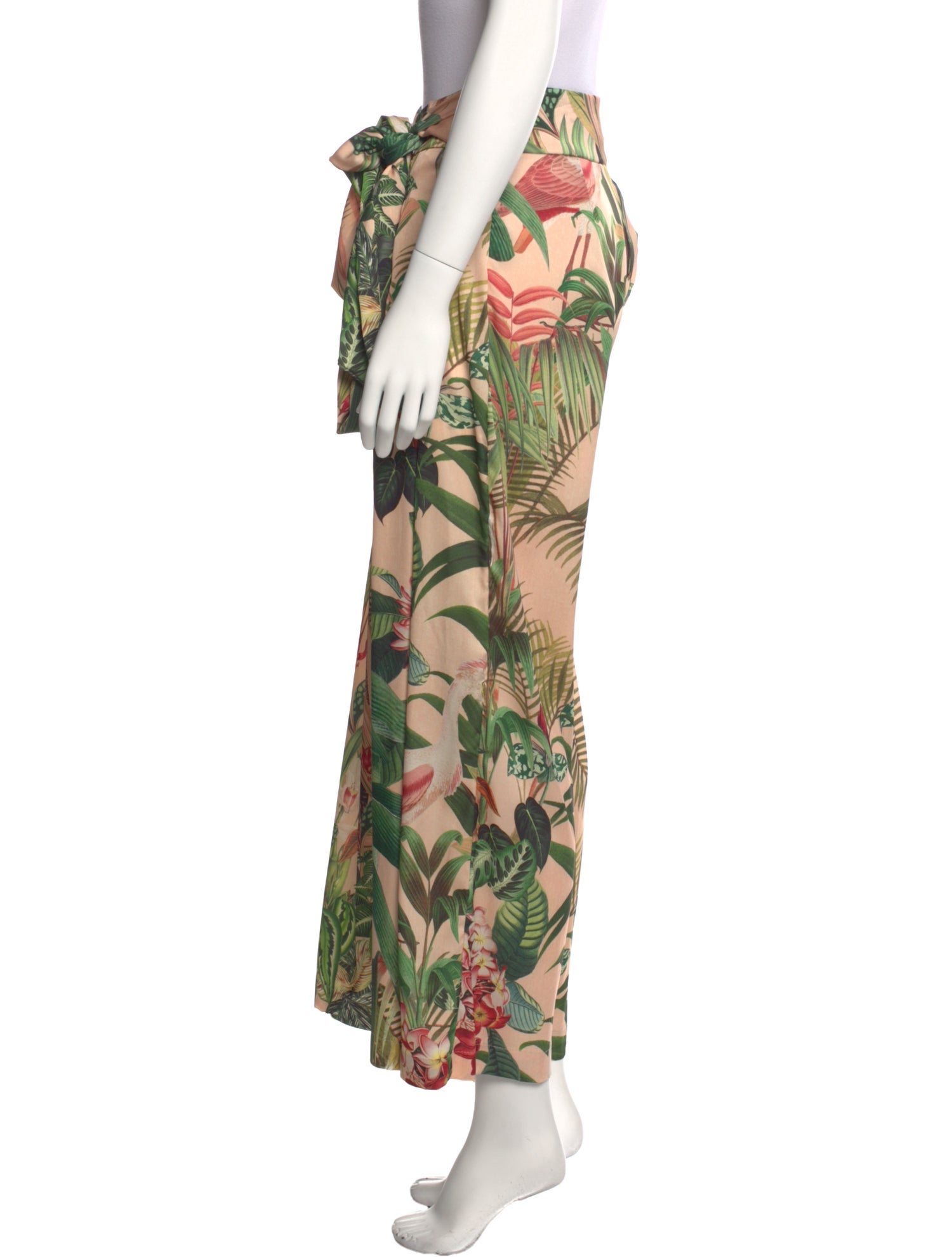 PatBO Floral Print Long Skirt