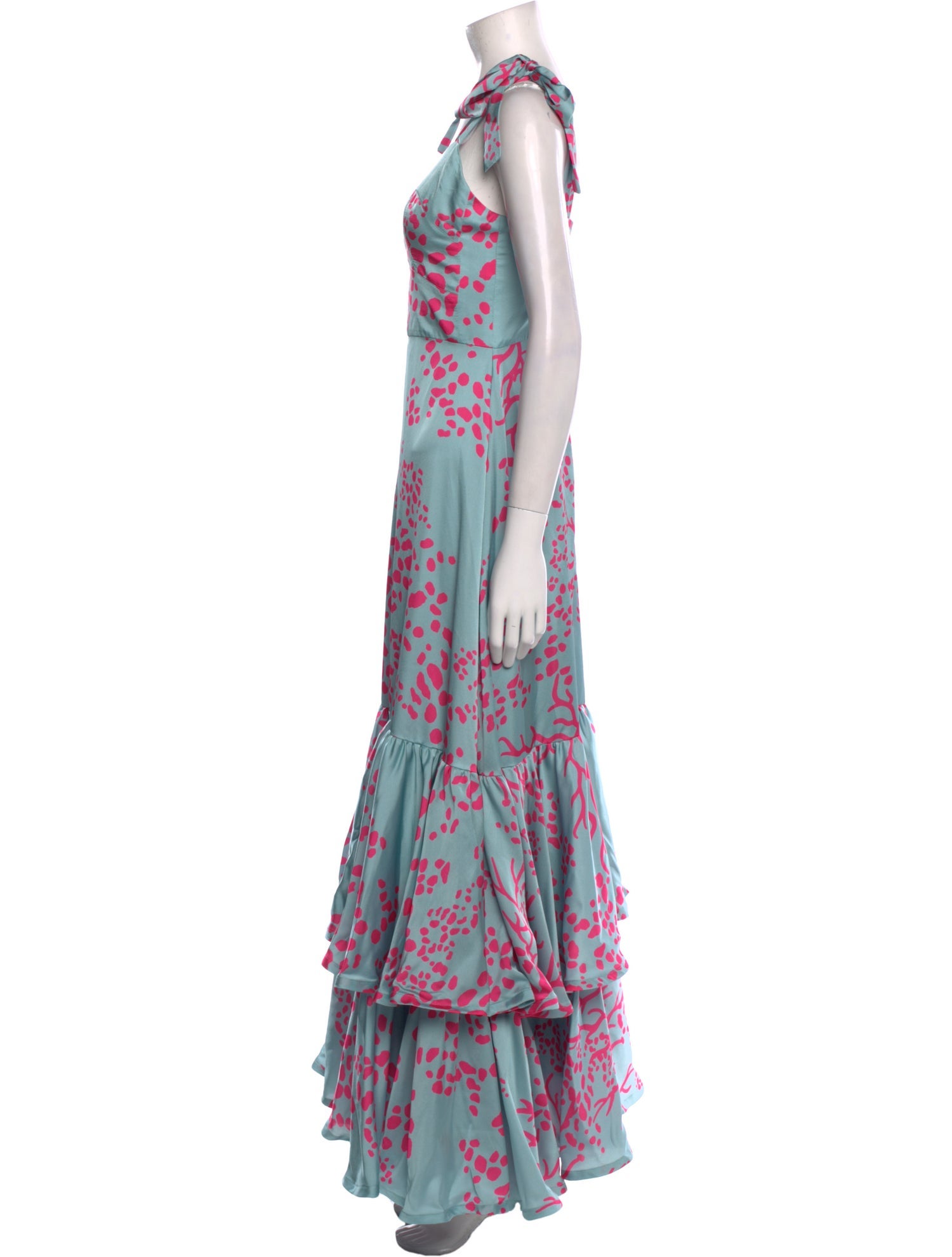 PatBO Floral Print Long Dress