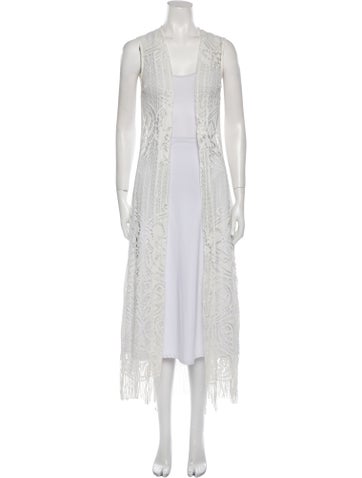 PatBO Jackets Lace Pattern Vest S