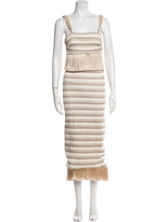 PatBO Striped Skirt Set