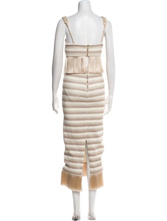 PatBO Striped Skirt Set