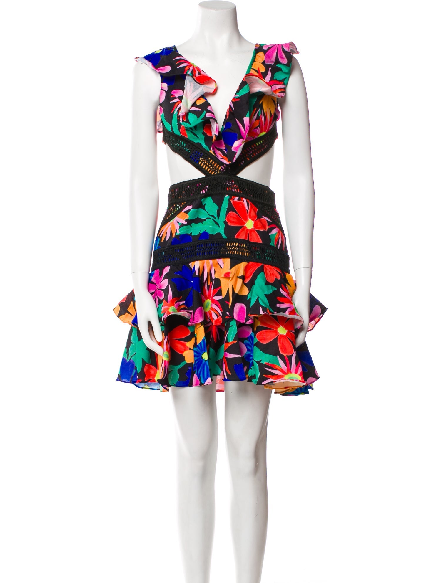 PatBO Floral Print Mini Dress w/ Tags