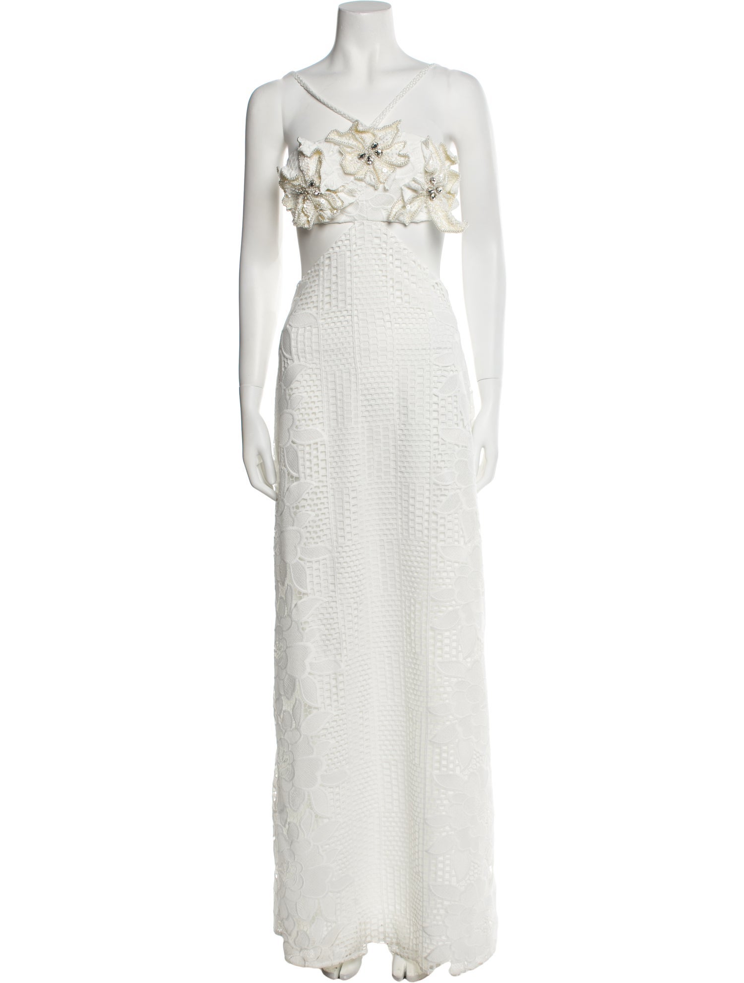 PatBO Square Neckline Long Dress