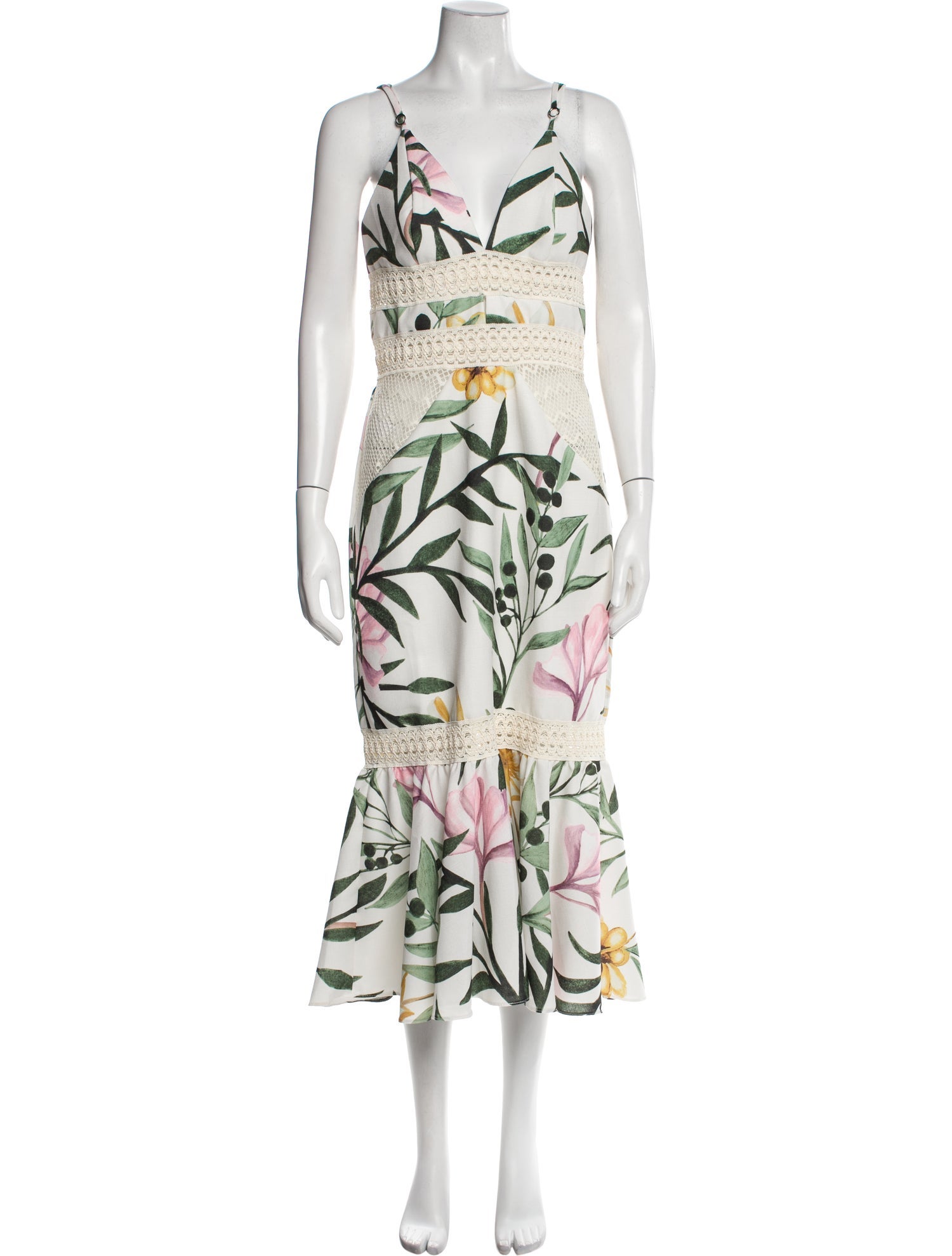 PatBO Printed Long Dress w/ Tags