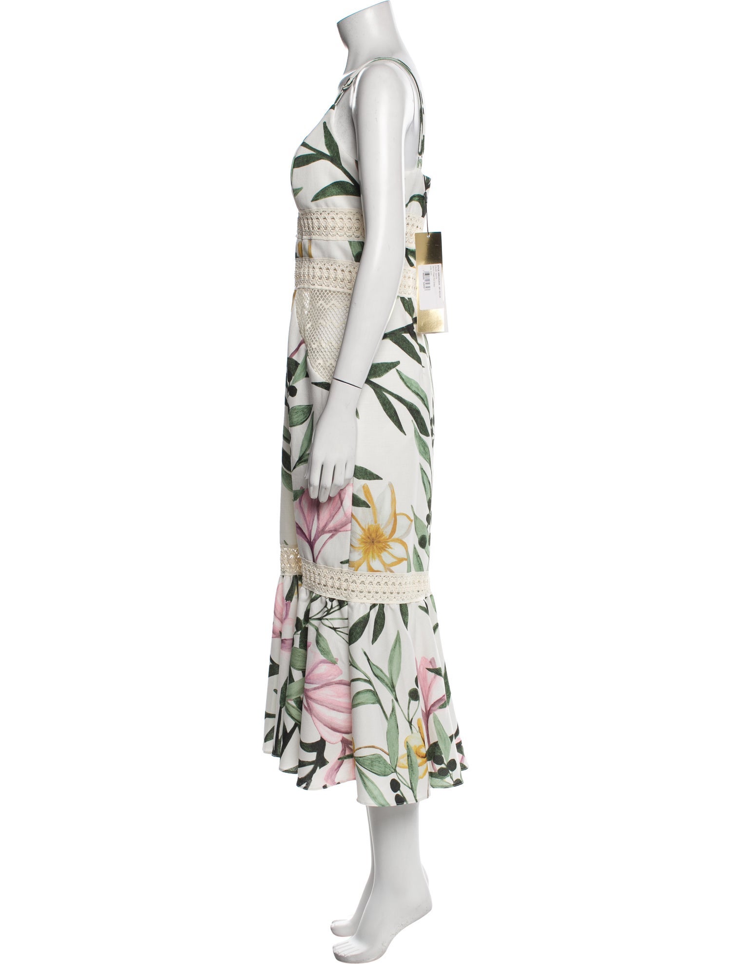 PatBO Printed Long Dress w/ Tags