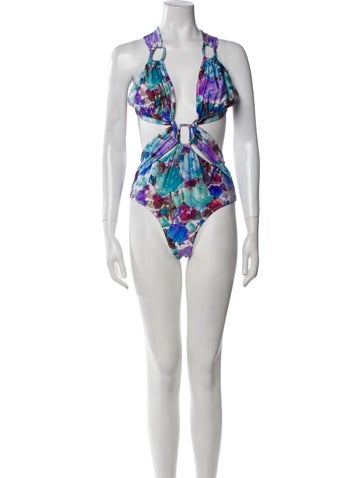 PatBO Swimwear Printed One-Piece L