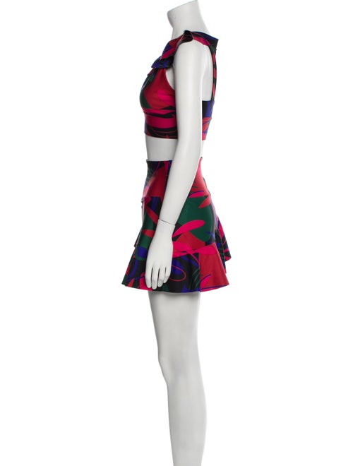 PatBO Printed Ruffle Embellishment Skirt Set