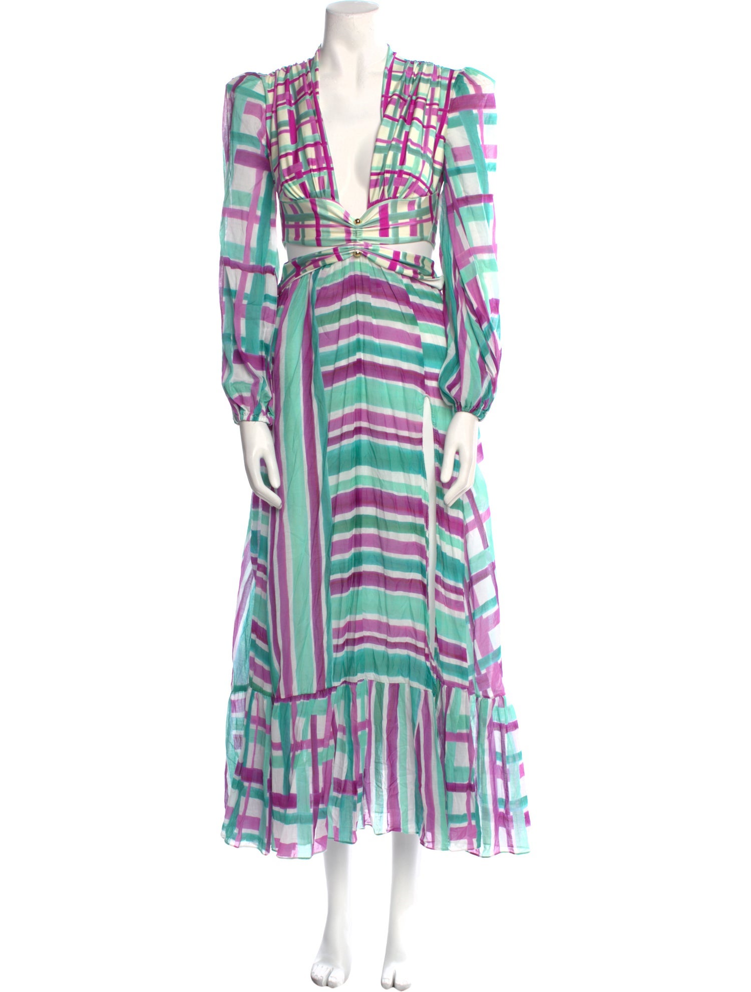 PatBO Striped Long Dress