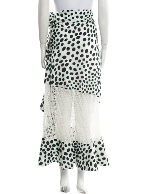 PatBO Polka Dot Print Midi Length Skirt
