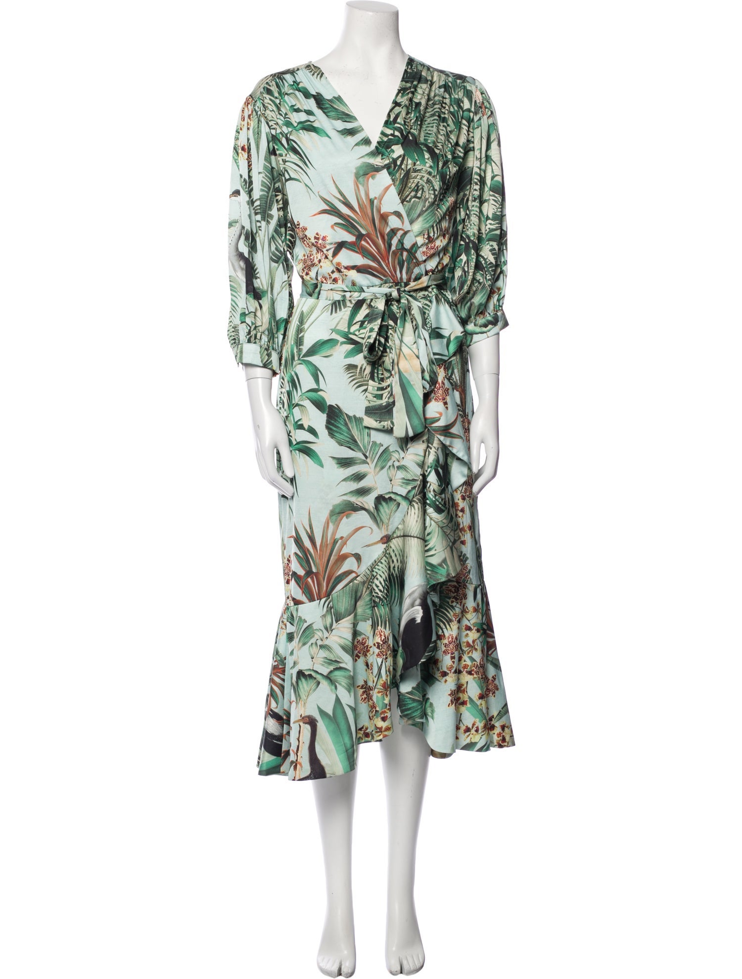 PatBO Floral Print Long Dress