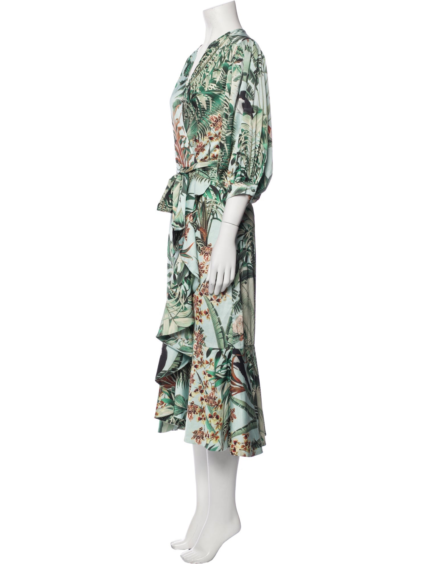 PatBO Floral Print Long Dress
