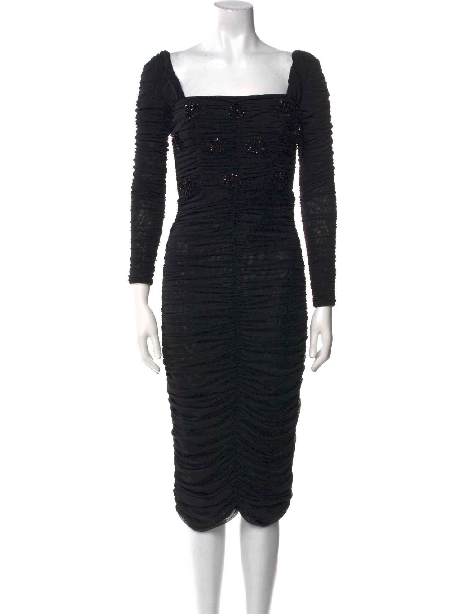 PatBO Mesh Midi Length Dress