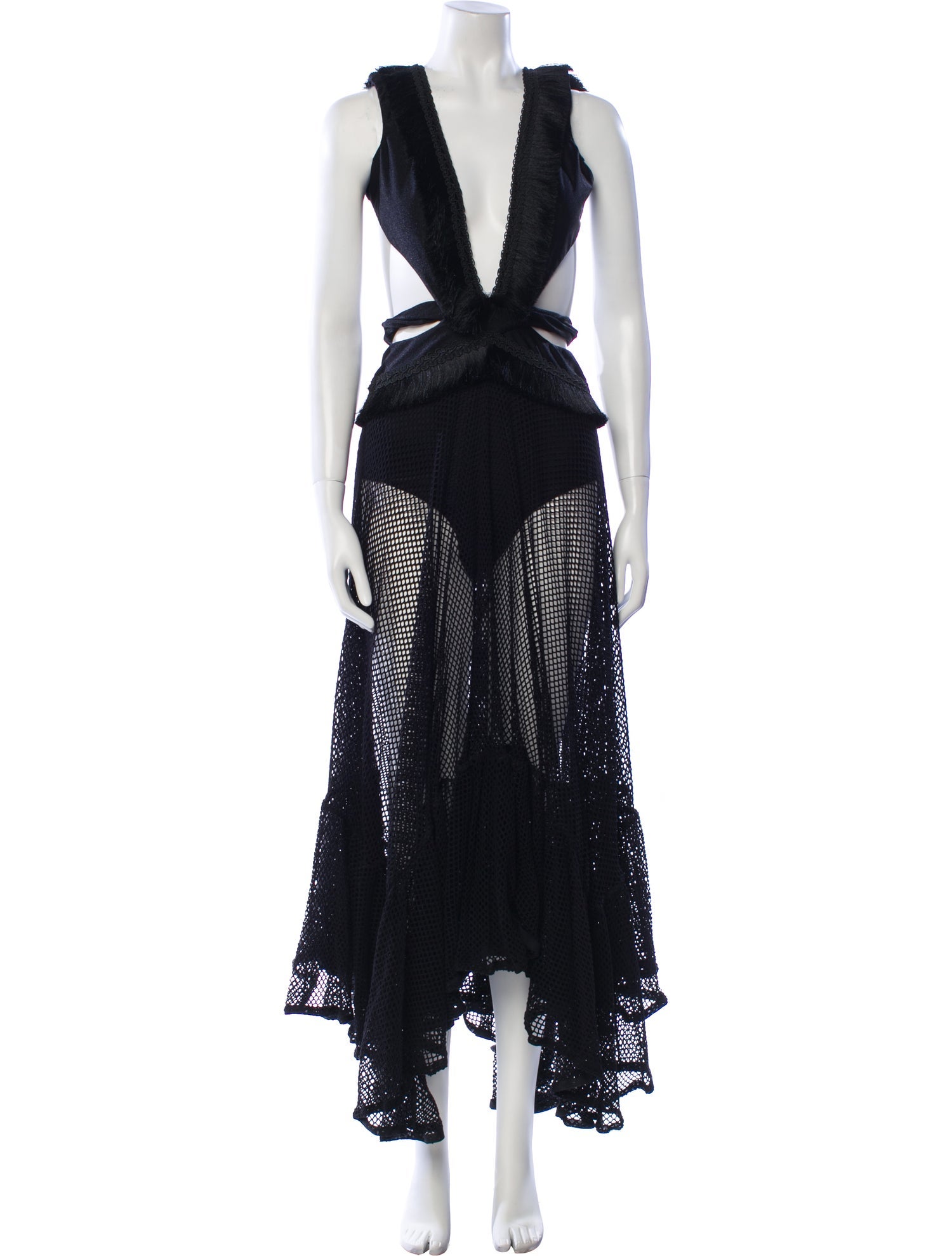 PatBO V-Neck Midi Length Dress