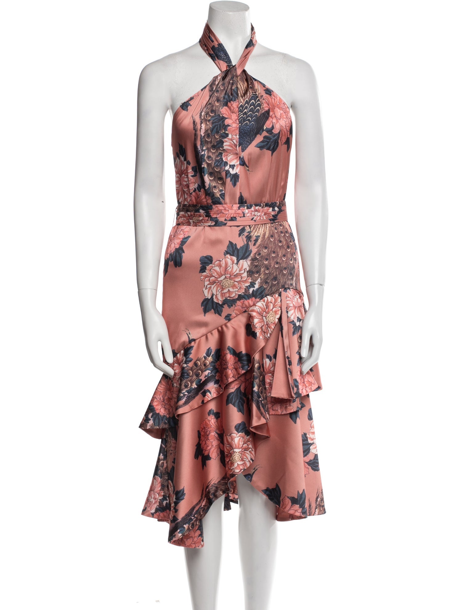 PatBO Floral Print Midi Length Dress