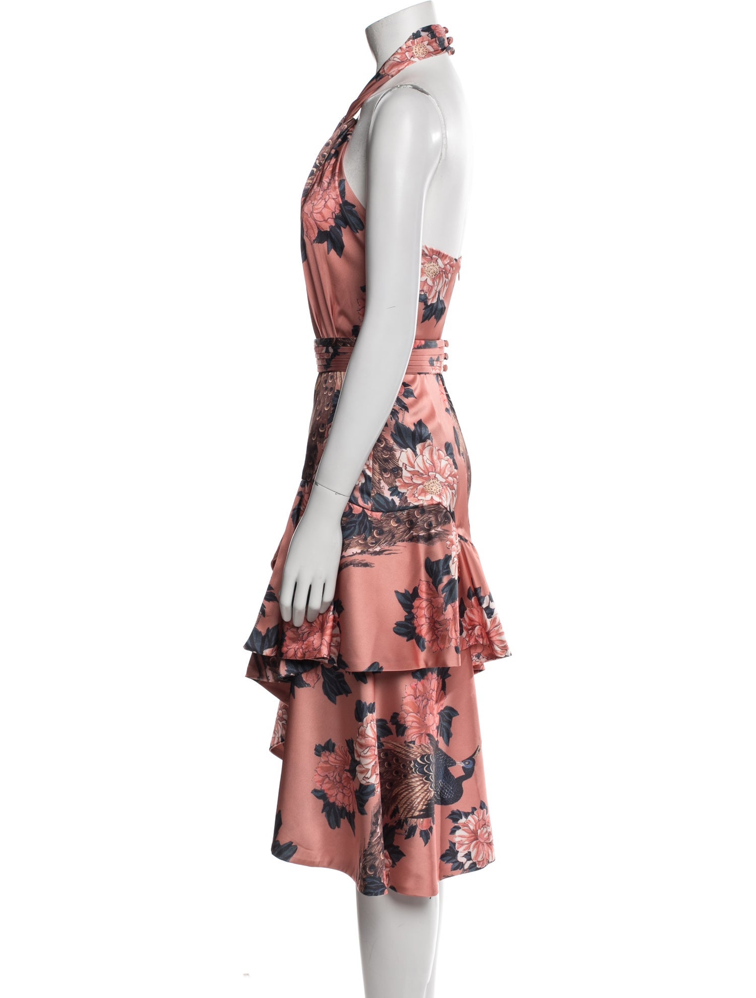 PatBO Floral Print Midi Length Dress