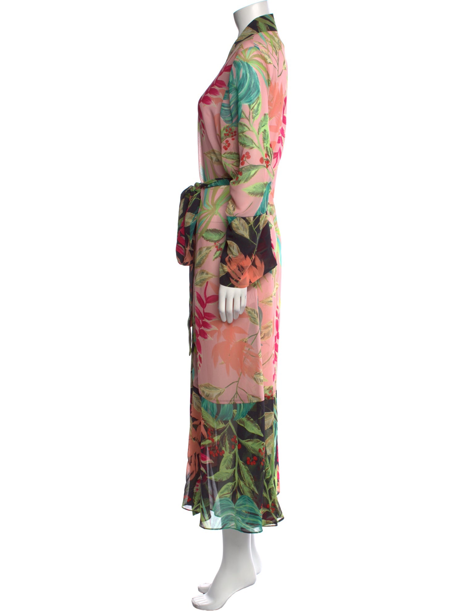 PatBO Floral Print Long Dress