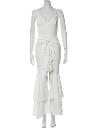 PatBO V-Neck Long Dress