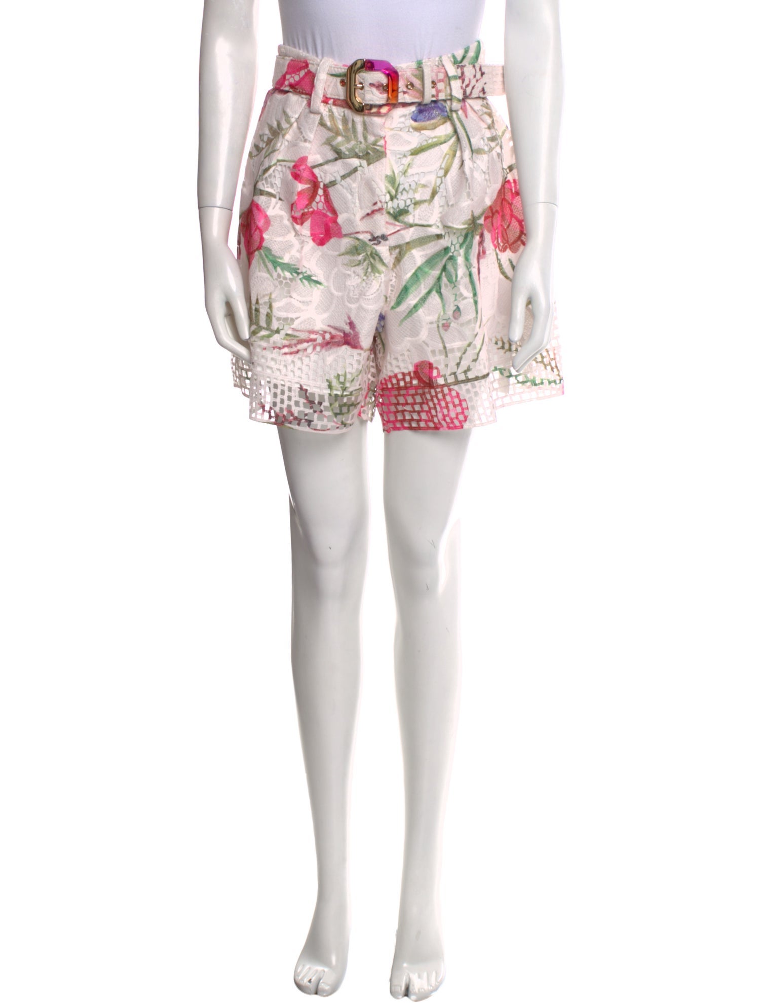 PatBO Floral Print Mini Shorts
