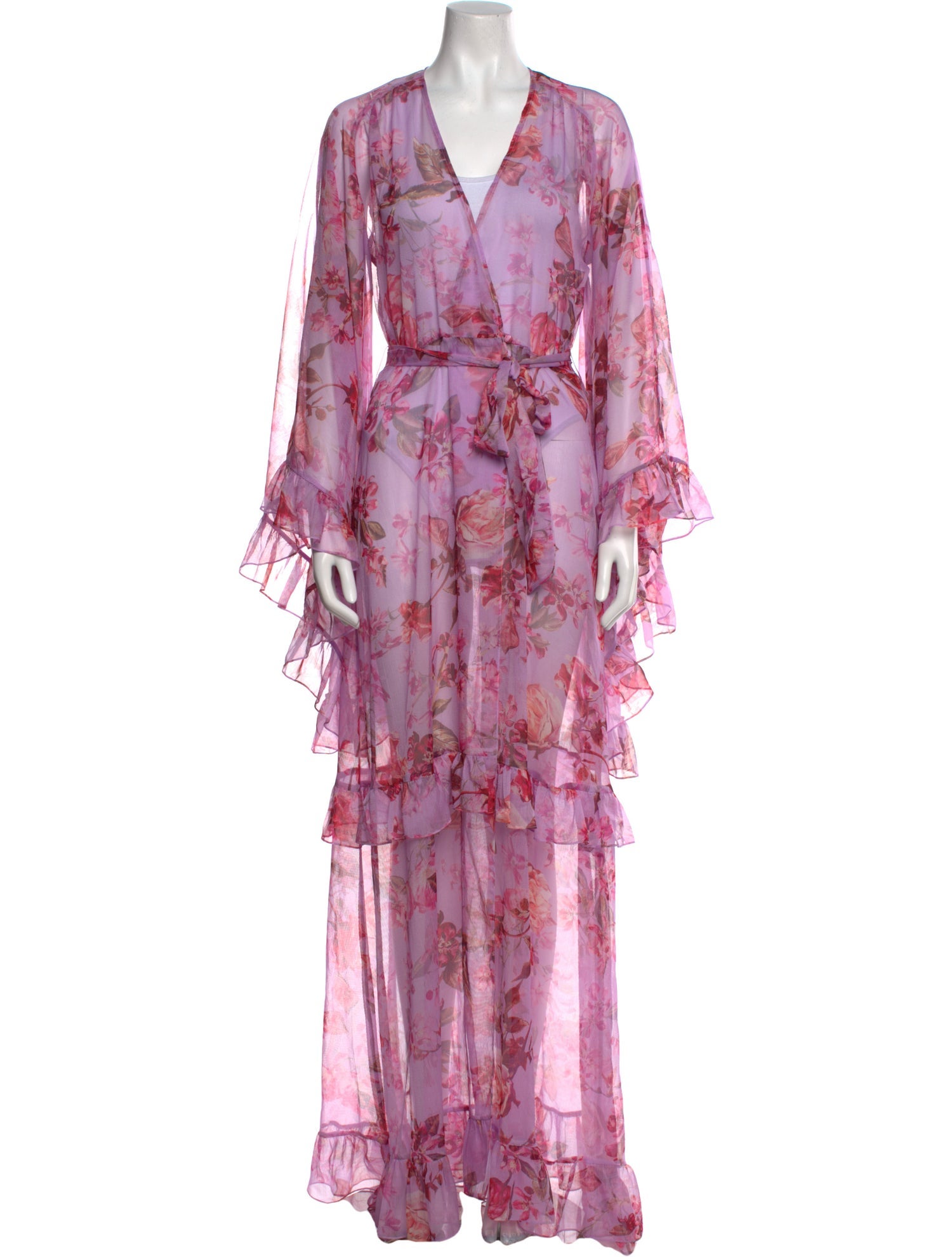 PatBO Floral Print Long Dress