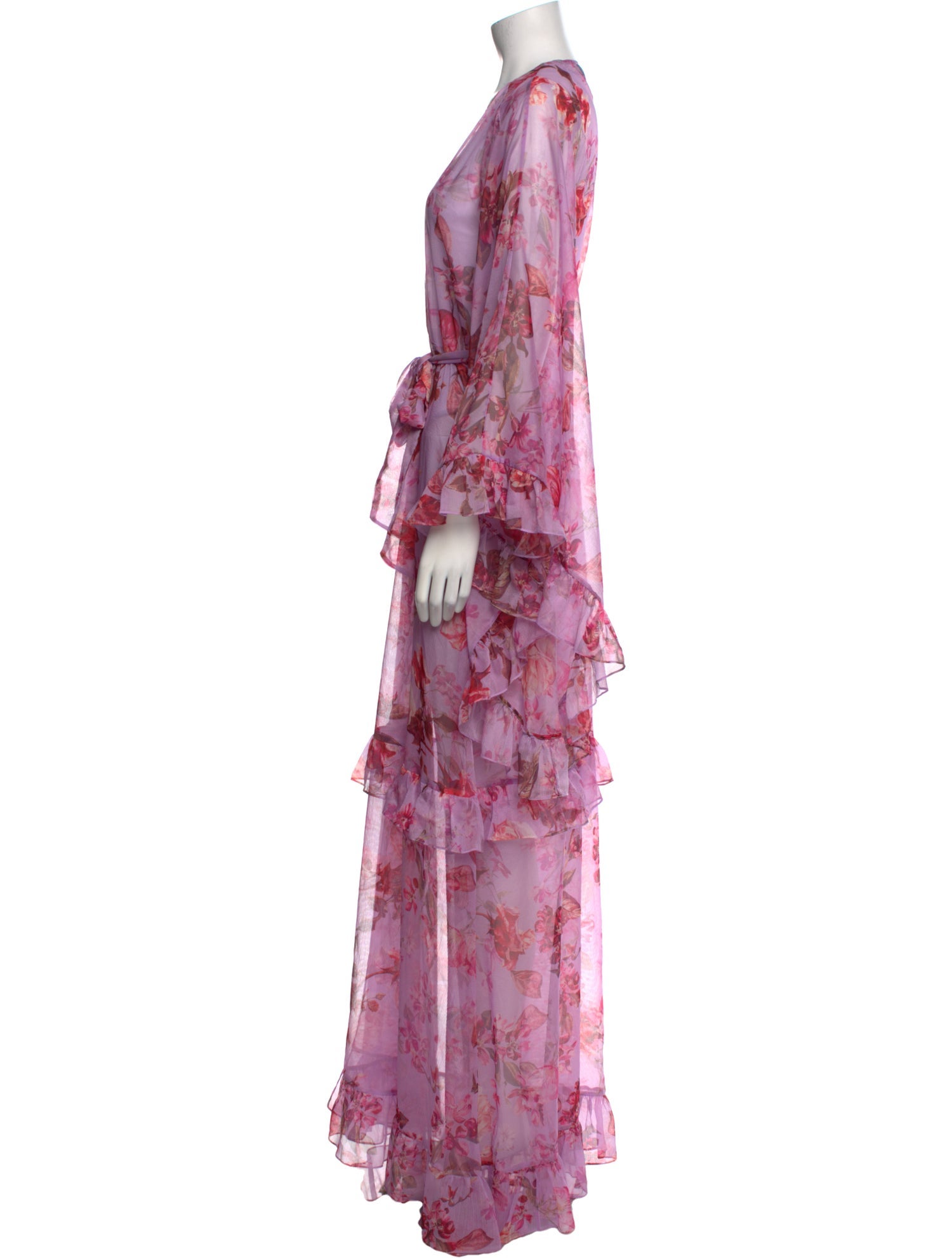 PatBO Floral Print Long Dress