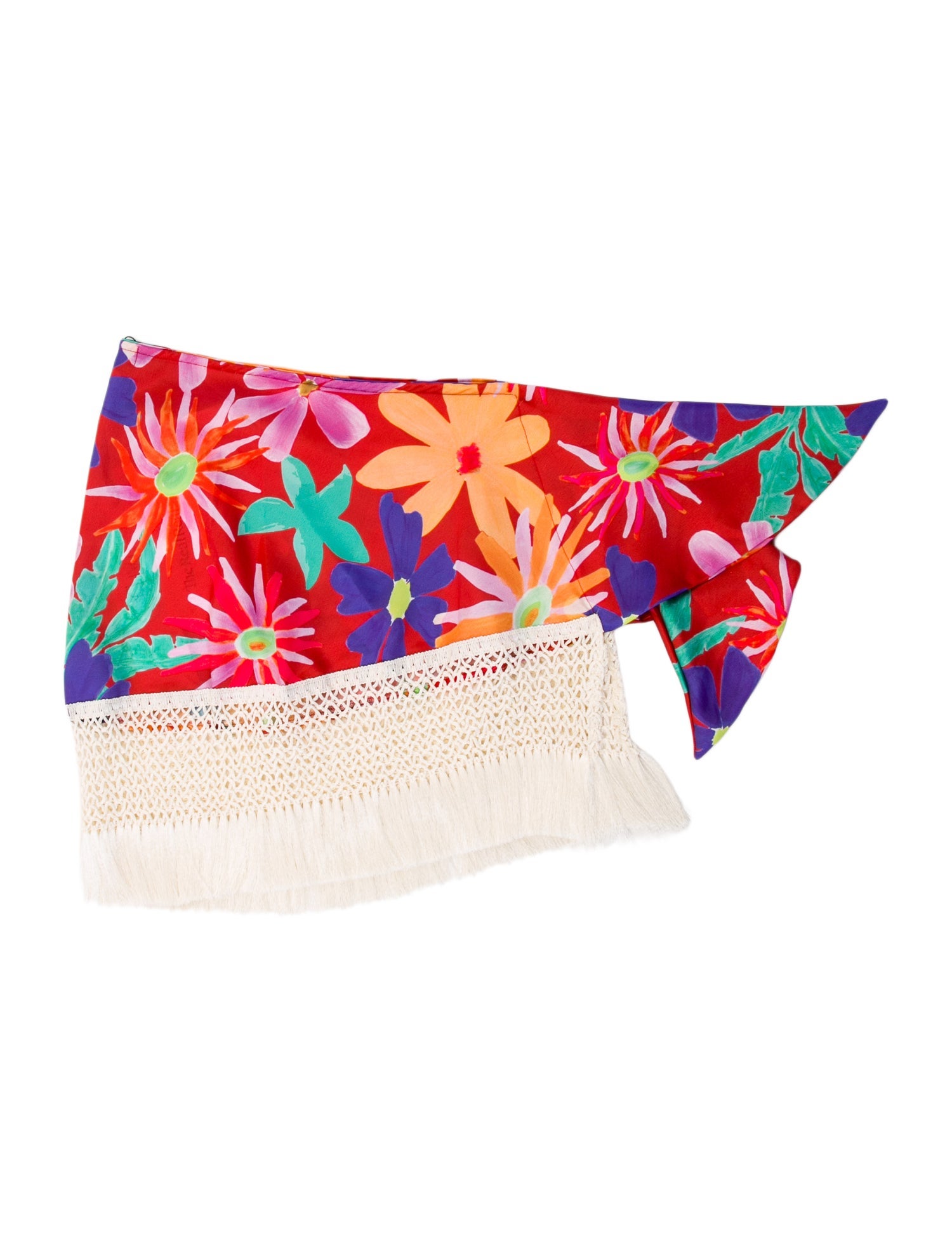 PatBO Printed Strapless Crop Top w/ Tags