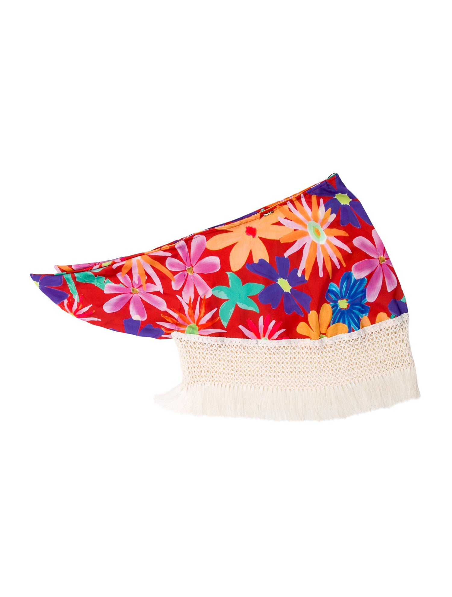 PatBO Printed Strapless Crop Top w/ Tags