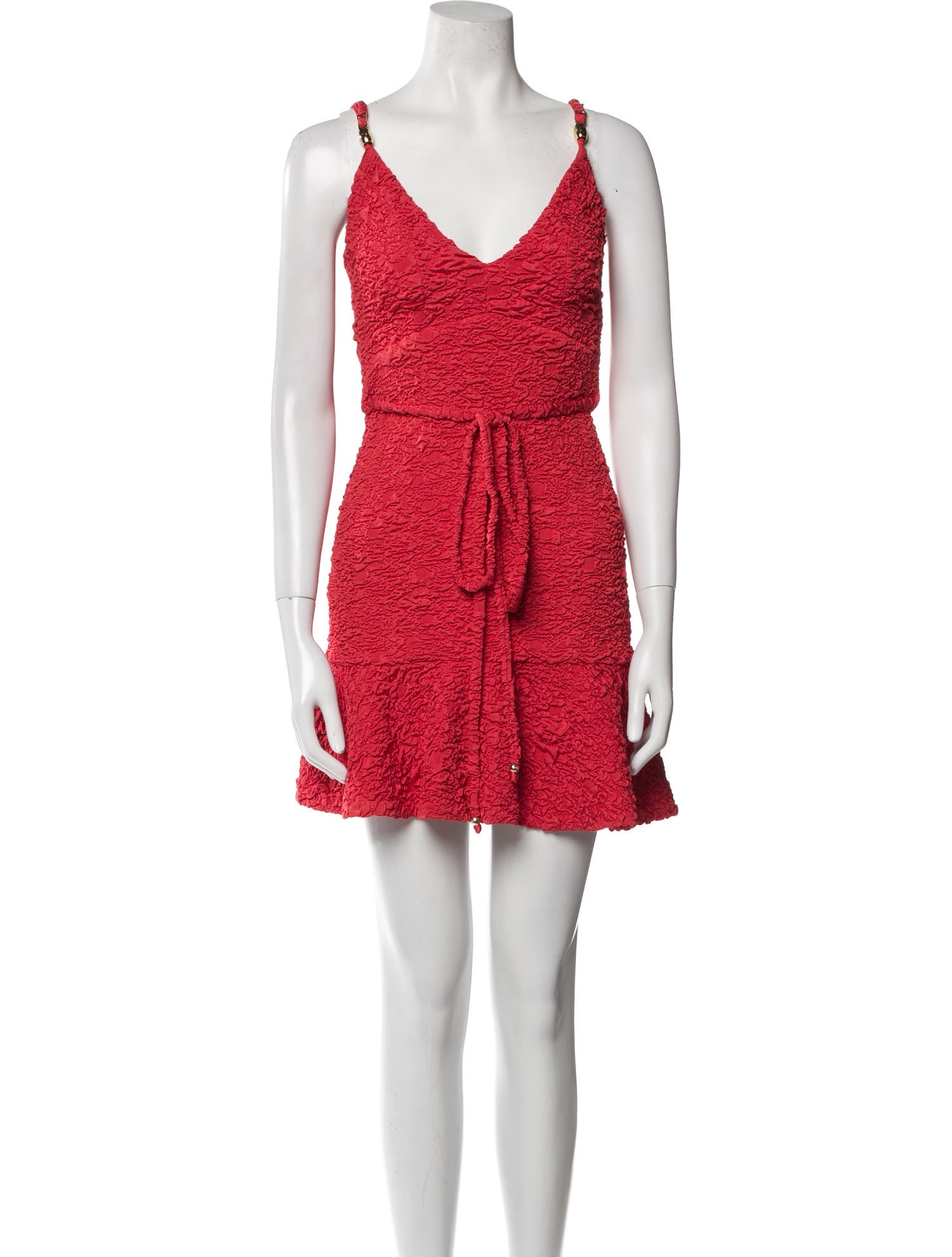 PatBO V-Neck Mini Dress