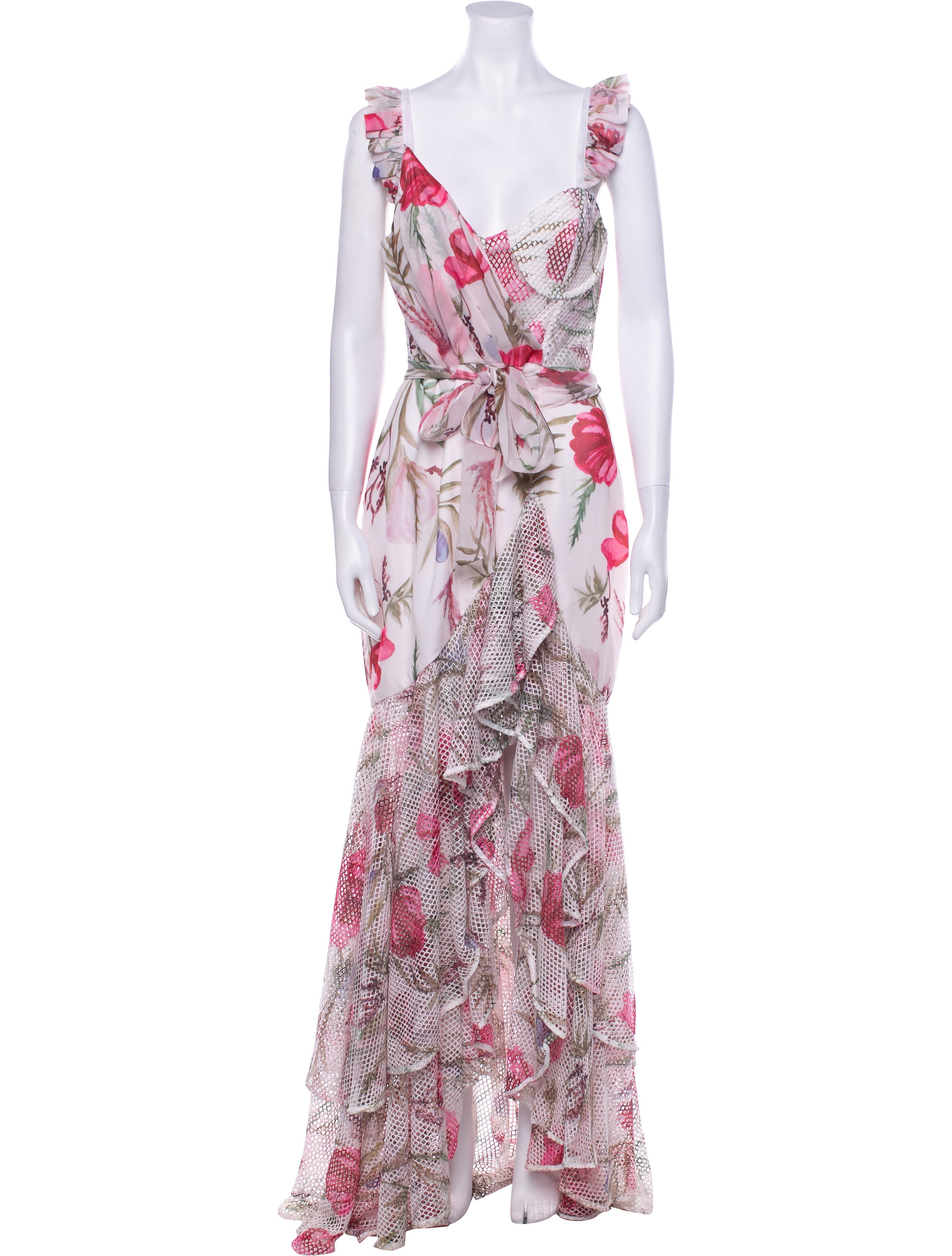 PatBO Floral Print Long Dress