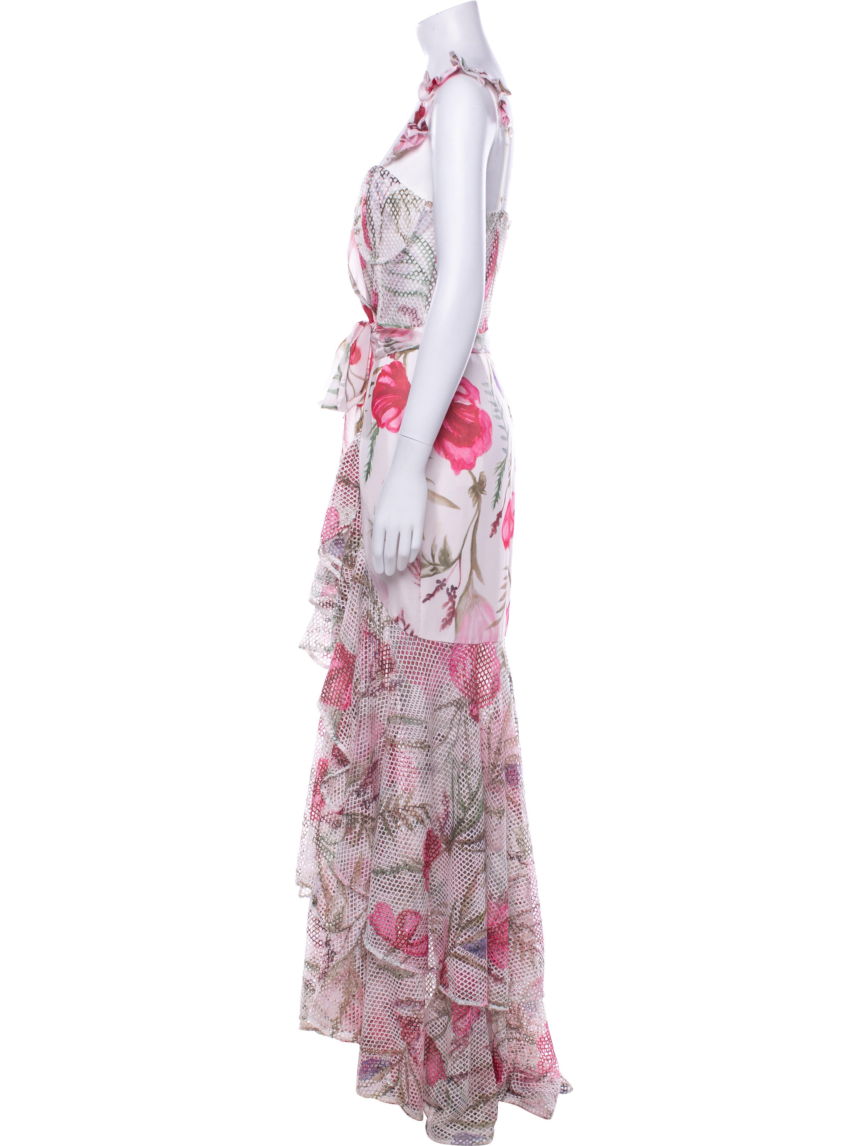 PatBO Floral Print Long Dress
