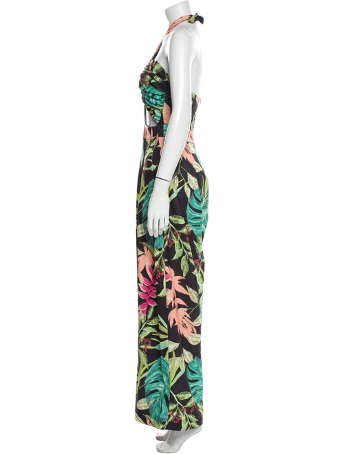 PatBO Printed Halterneck Jumpsuit